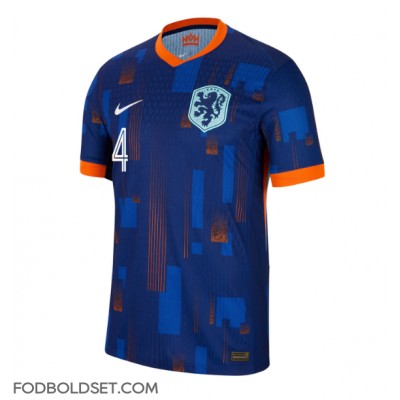 Holland Virgil van Dijk #4 Udebanetrøje EM 2024 Kortærmet Holland Virgil van Dijk #4 Udebanetrøje EM 2024 Kortærmet